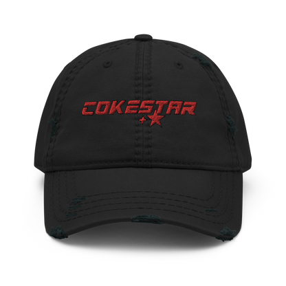 COKE STAR Distressed Dad Hat